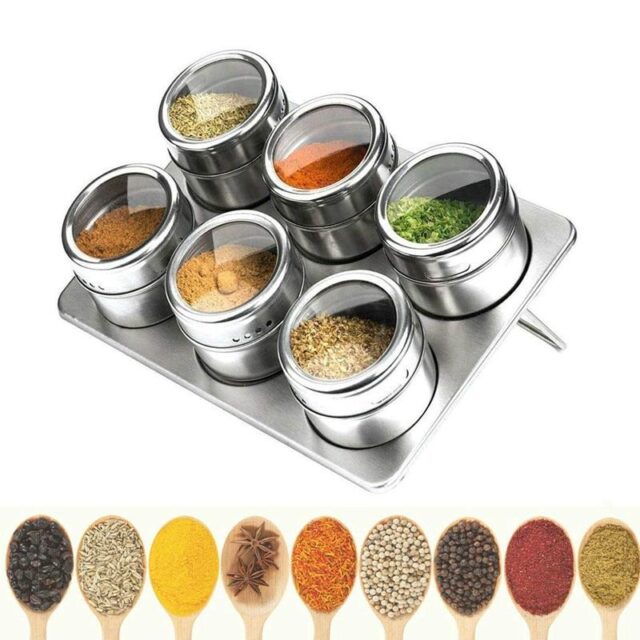 Best Stainless Steel Magnetic Spice Jars
